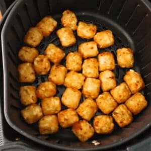 tater tots brown in an air fryer
