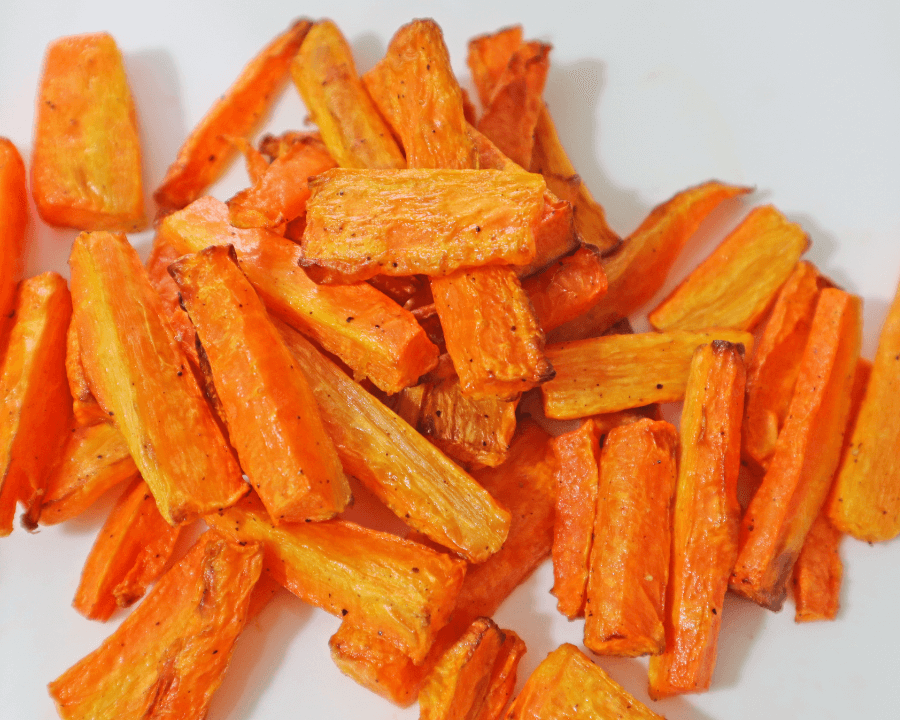 delicious air fried carrots