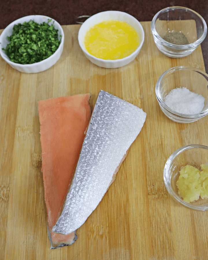 garlic butter salmon air fryer ingredients