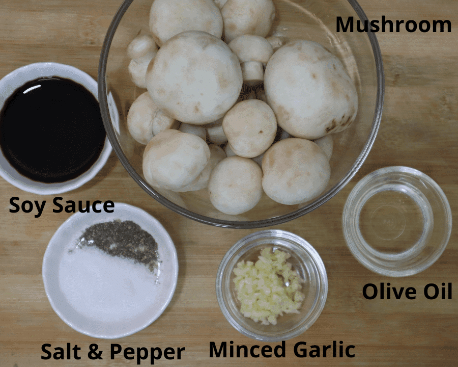air fryer mushrooms ingredients