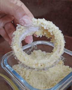 batter dipped onion rings in air fryer