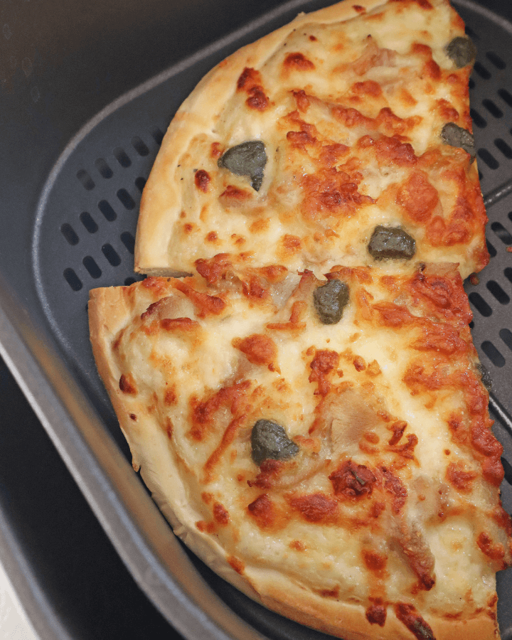 cooking for frozen pizza in air fryer