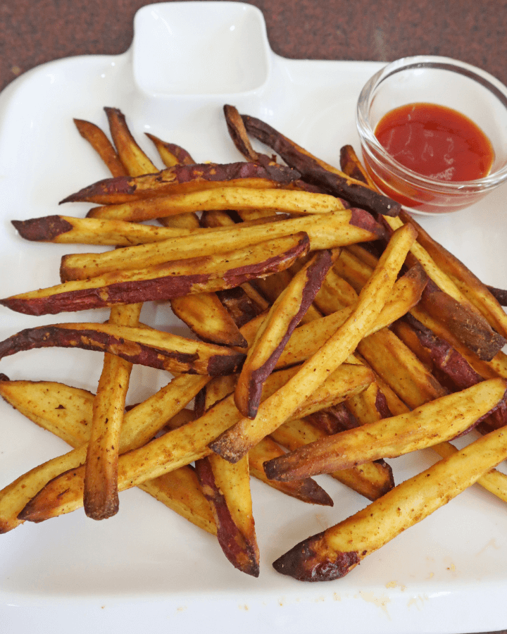 frozen sweet potato fries in air fryer oven