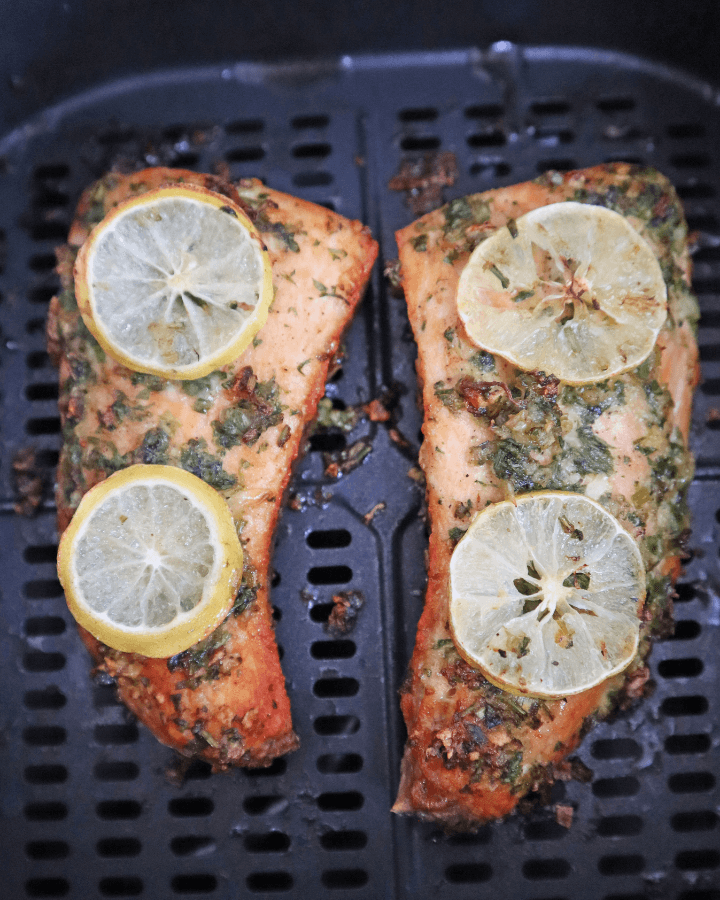 remove salmon from air fryer