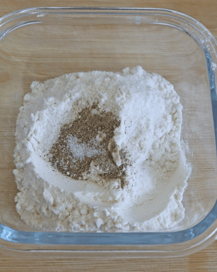 bowl of flour and spices