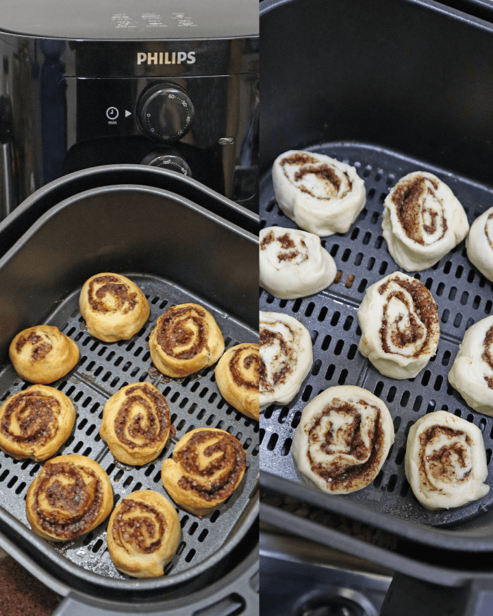 easy air fryer cinnamon rolls