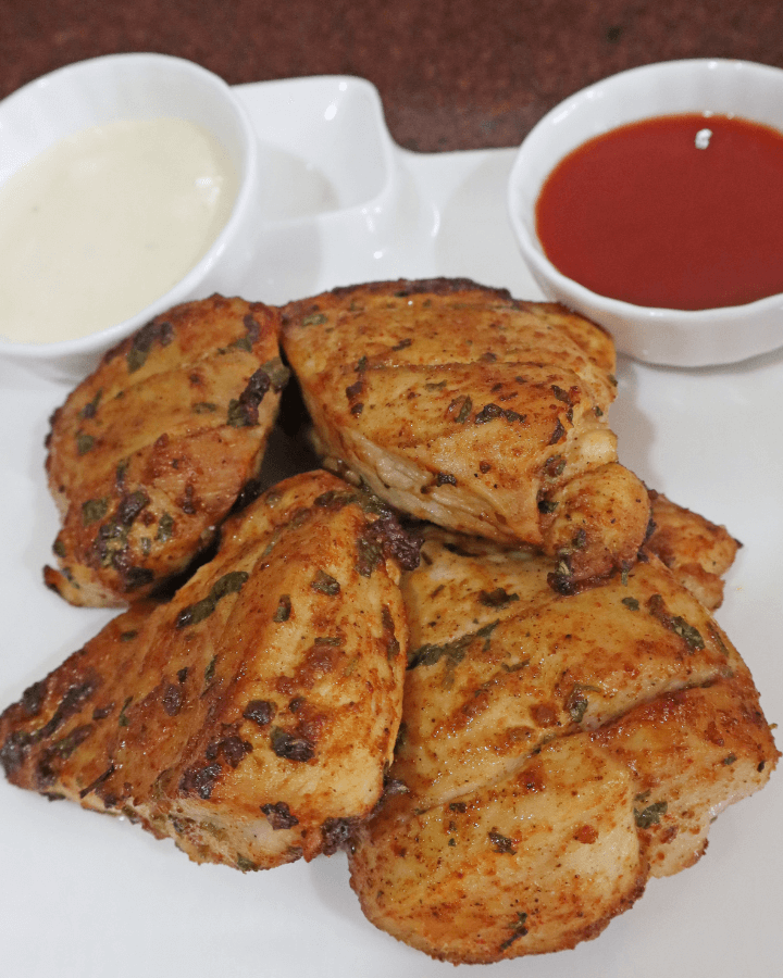 fully cooked frozen chicken breast in air fryer