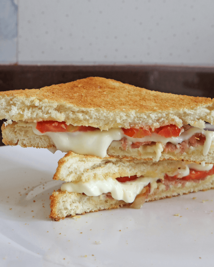air fryer grilled cheese and bacon