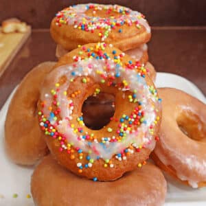 air fryer vegan donuts featured