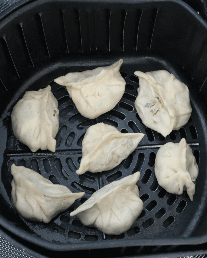 raw dumplings in air fryer