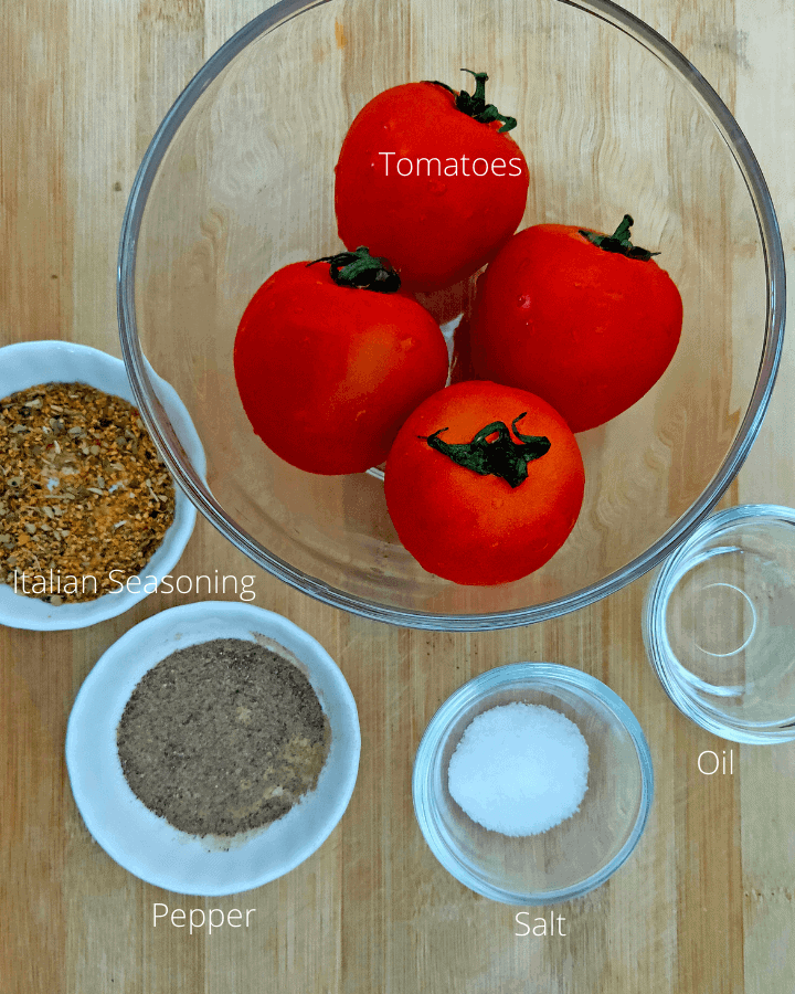 air fryer roasted tomatoes ingredients