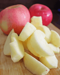 Air fryer apple wedges