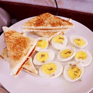 air fryer hard boiled eggs featured