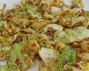 Air fryer cabbage and onion