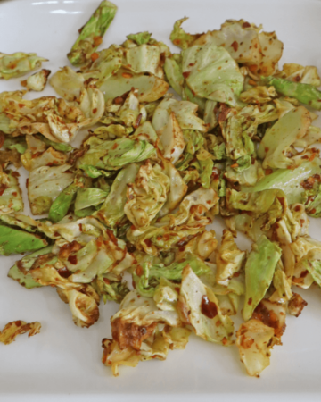 Air fryer fried cabbage