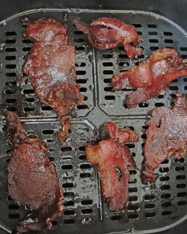 Bacon air fryer temerature