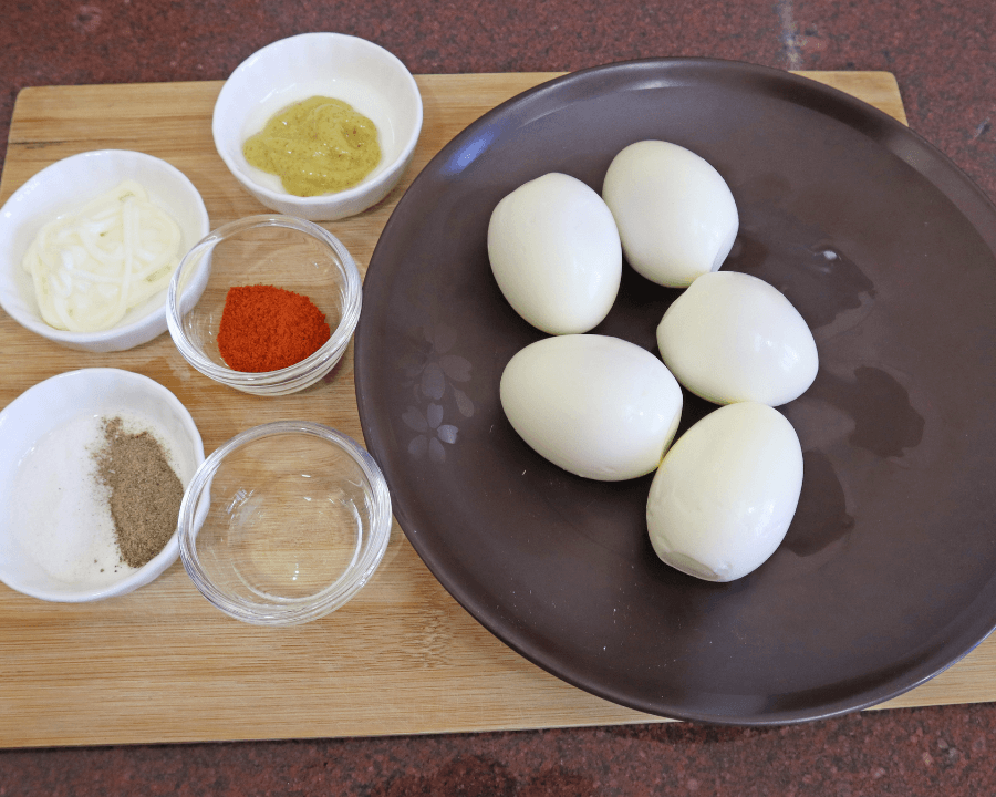 deviled eggs in air fryer ingredients 