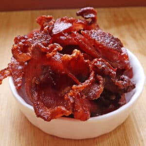 air fryer bacon featured