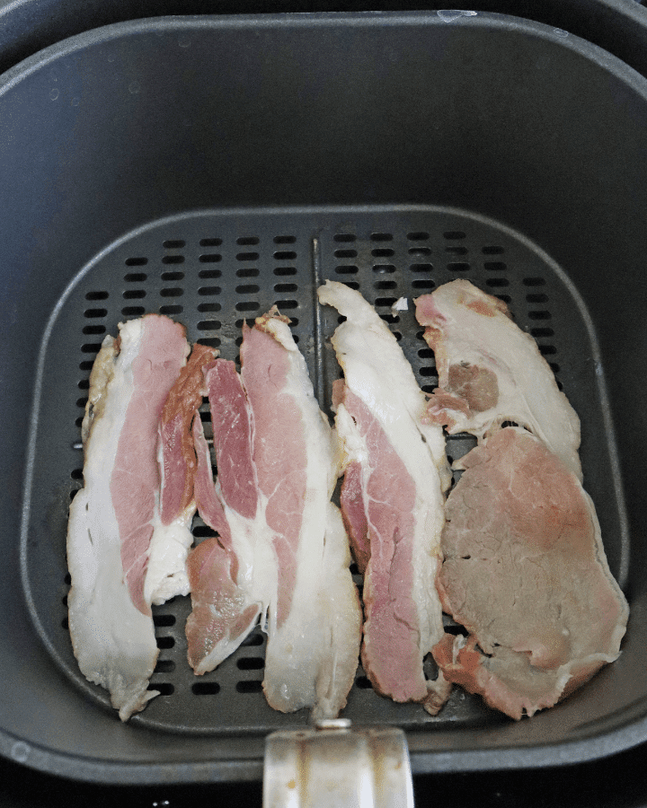 how long to air fry bacon