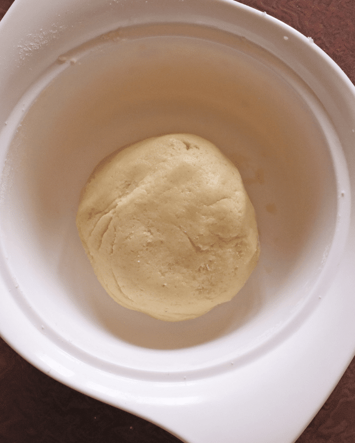lump of dough in bowl