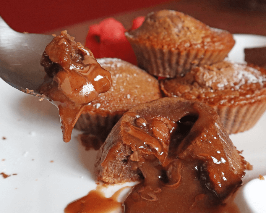 Air Fryer Chocolate Molten Lava Cakes