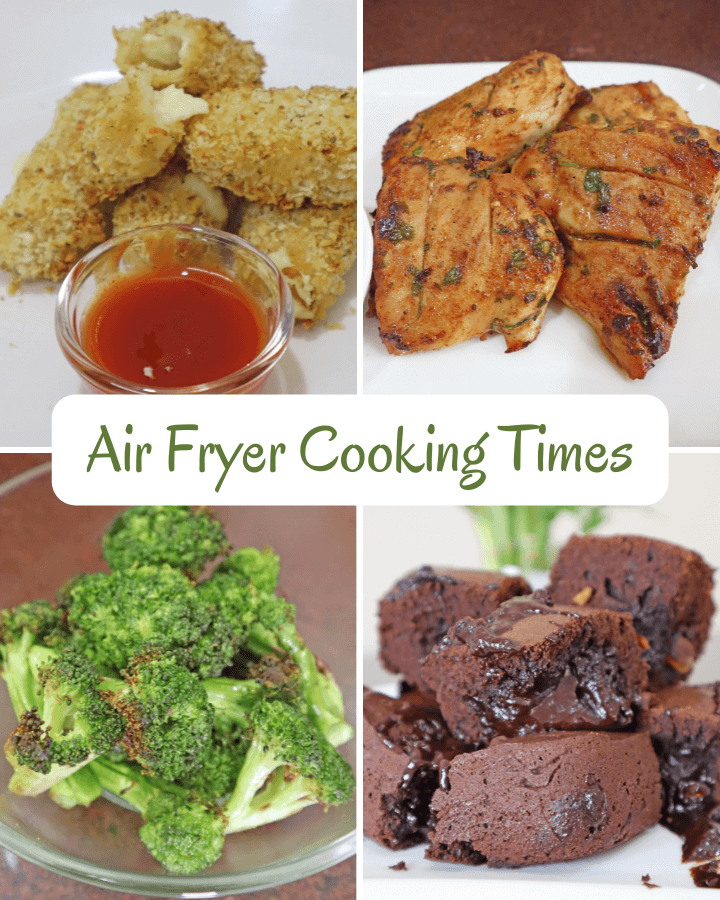 Air fryer cooking times