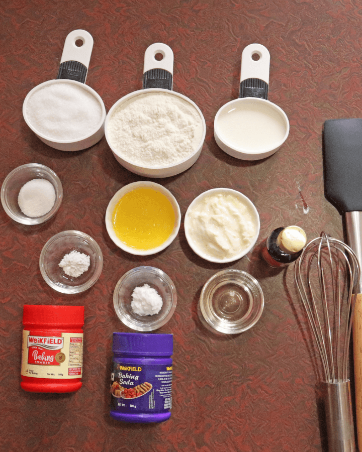 air fryer vanilla cake ingredients 