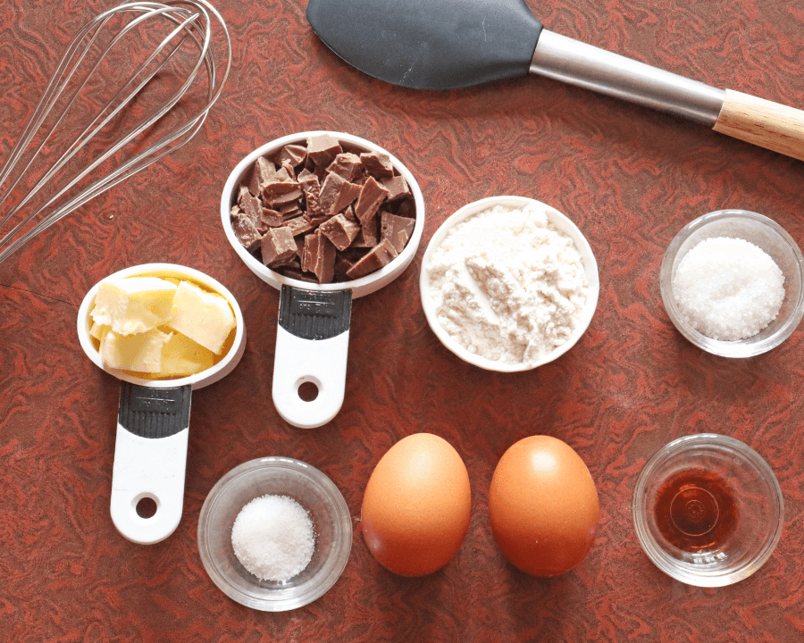 air fryer chocolate lava cake ingredients 