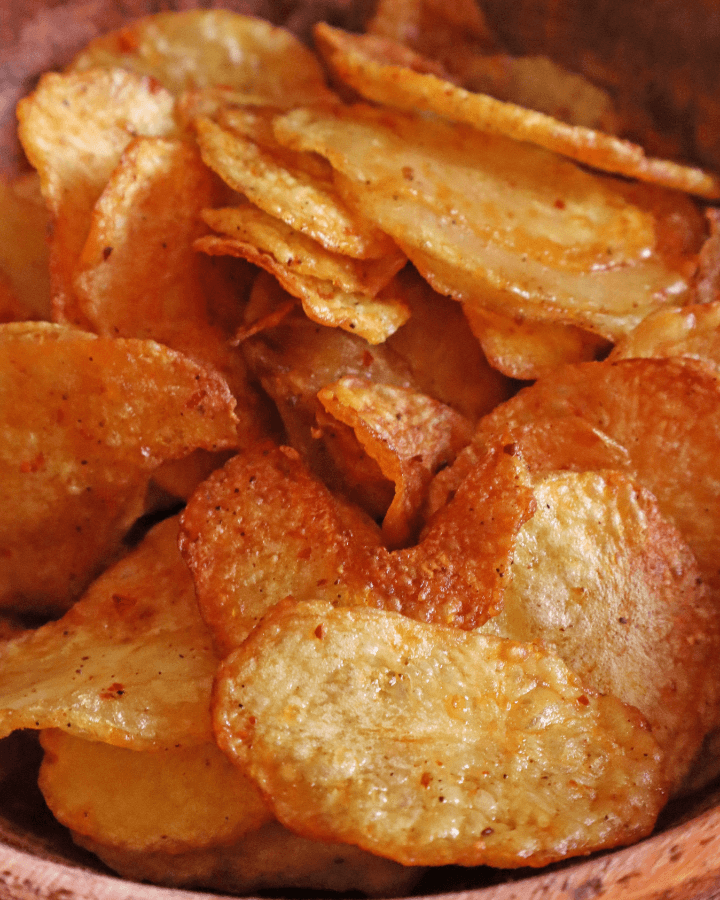 air fryer potato chips salt and vinegar