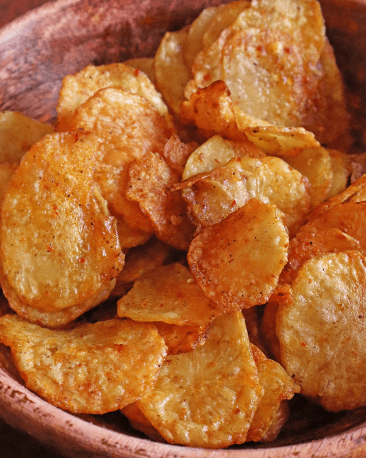 crispy air fryer potato chips