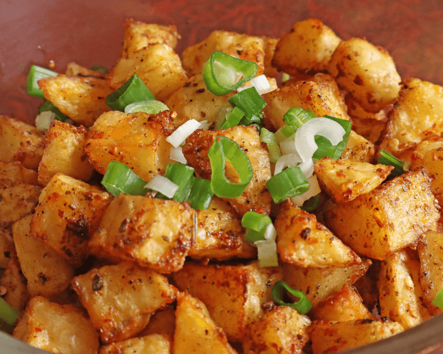 easy air fryer diced potatoes