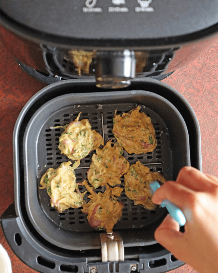 onion fritters in air fryer