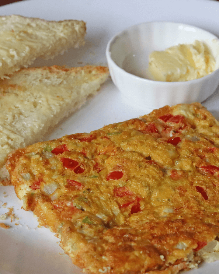 Delicious air fryer omelette