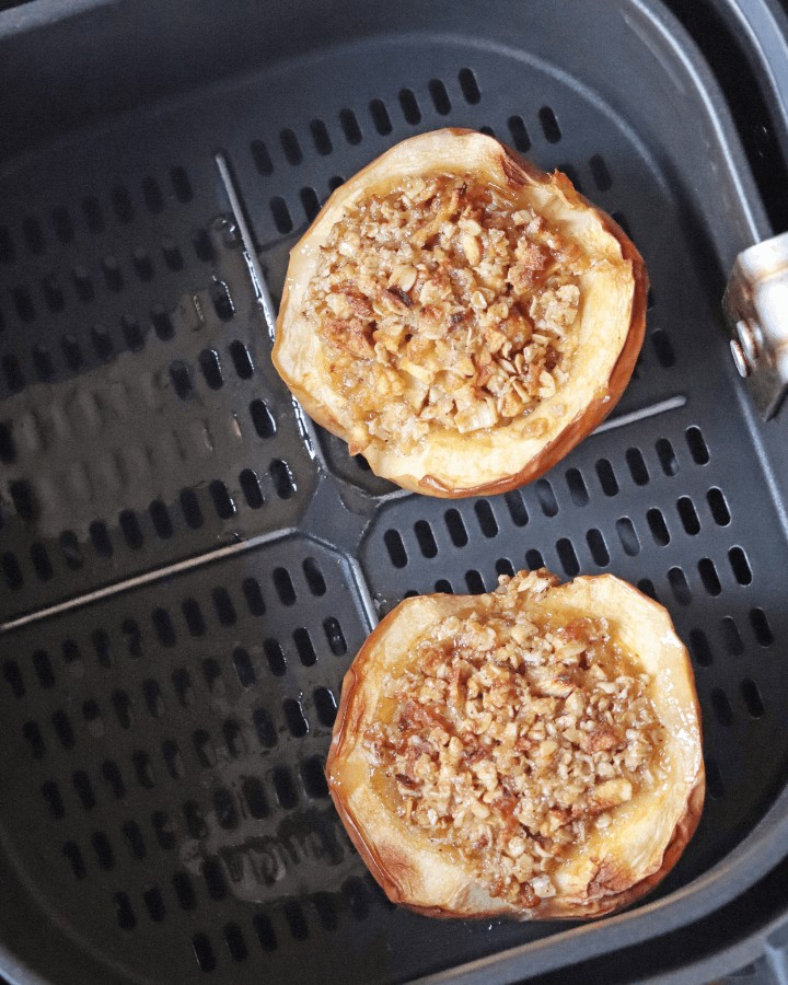 remove baked apples from air fryer