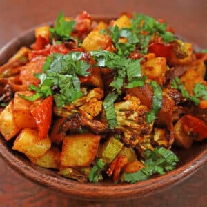 air fryer aloo gobi featured