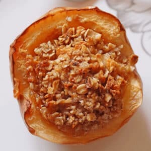 air fryer baked apples featured