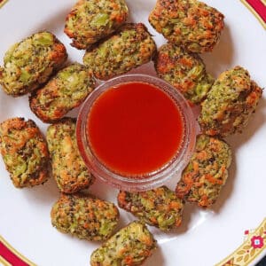 air fryer broccoli tots healthy featured
