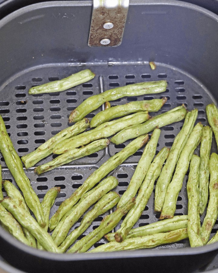 remove green beans from air fryer