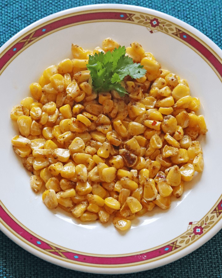 cooked corn in air fryer