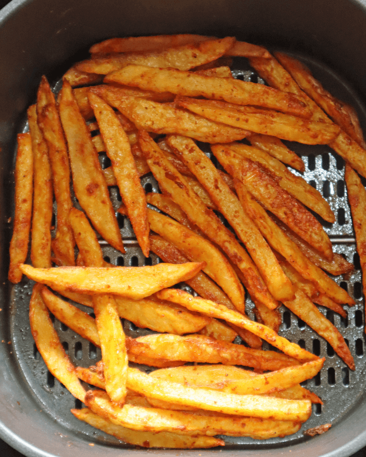 remove masala fries from air fryer