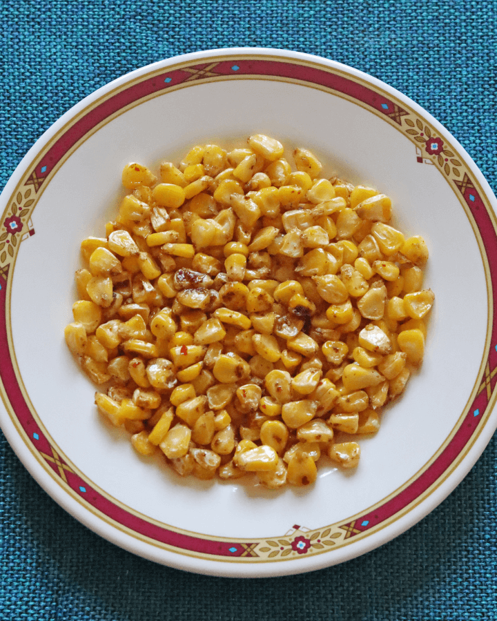 roasted air fryer frozen corn kernels