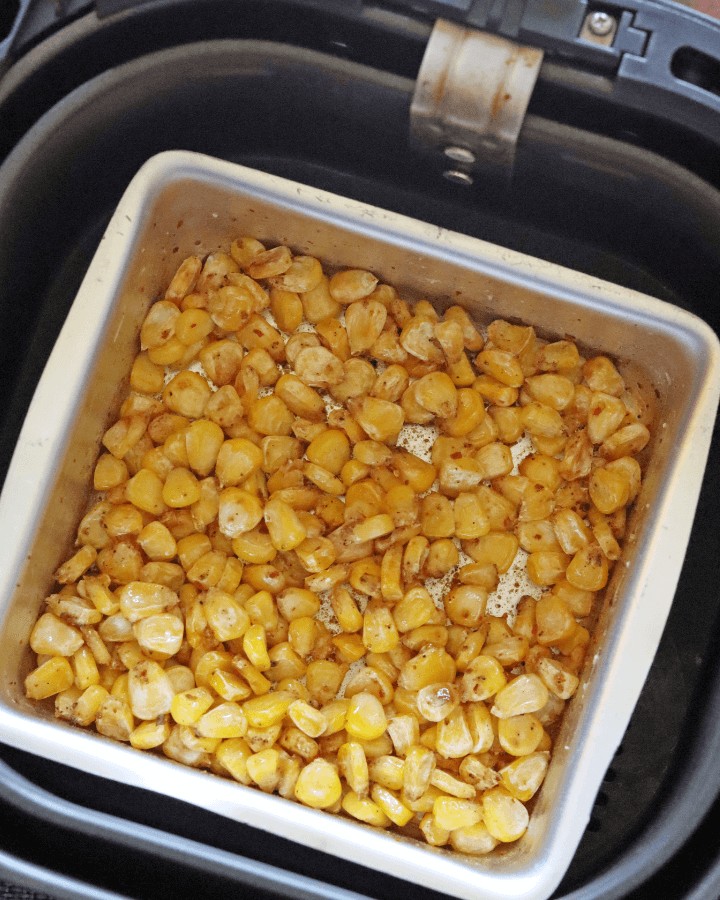 remove corn kernels from air fryer