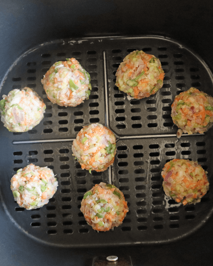 veg manchurian balls in air fryer