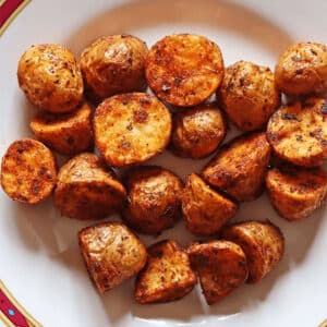 air fryer baby potatoes featured