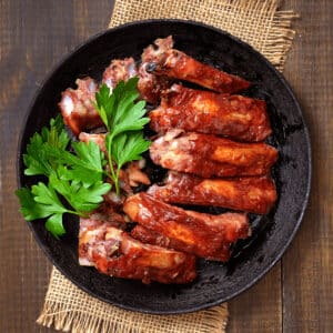 air fryer country style ribs featured