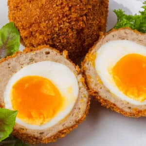 air fryer scotch eggs featured