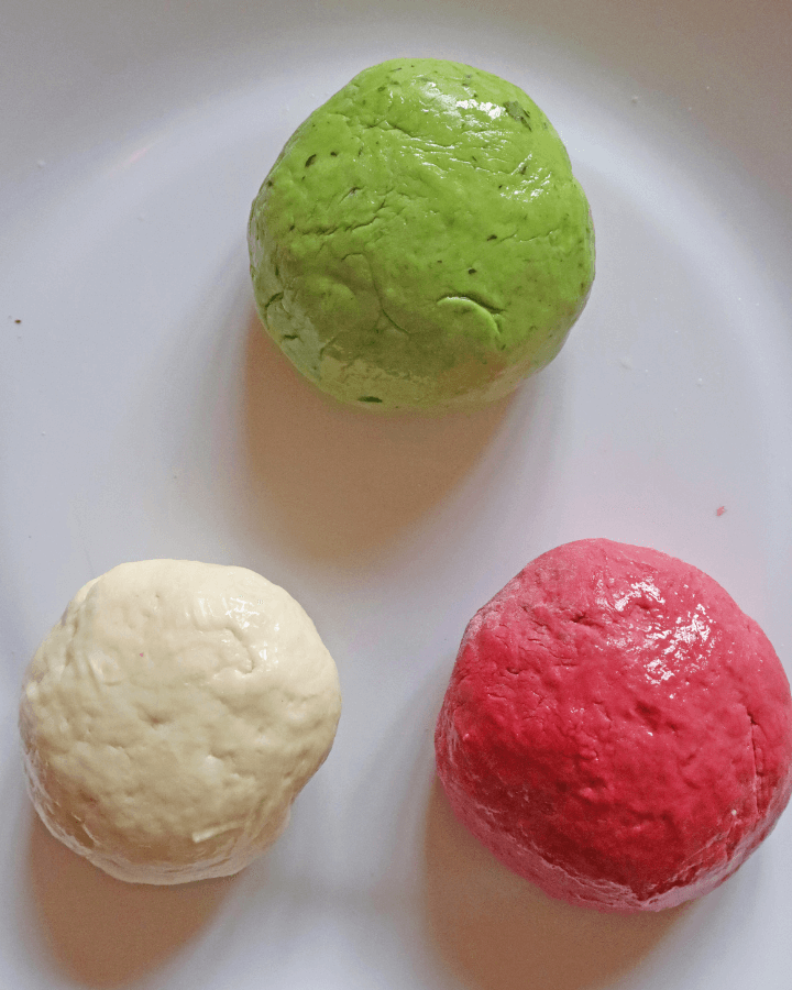colorful dumplings in air fryer