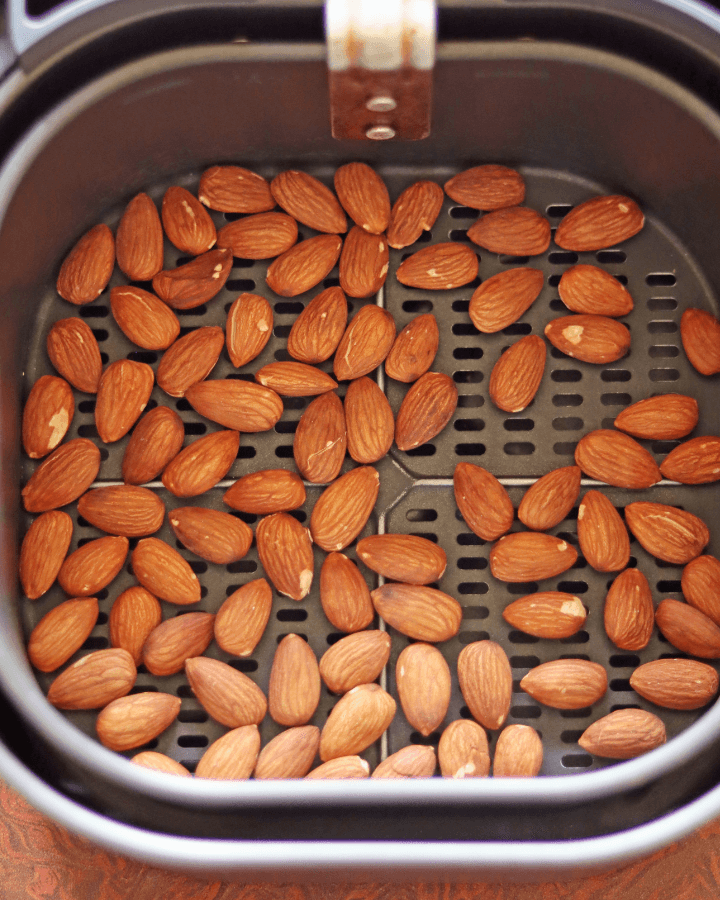 salted roasted almonds in air fryer