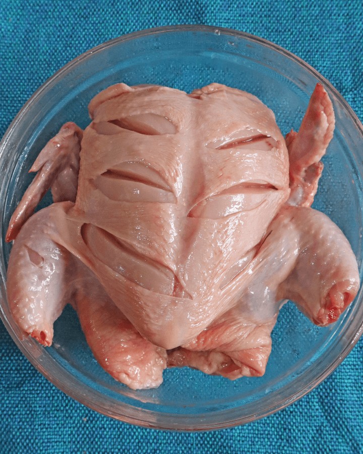 slits in chicken breast
