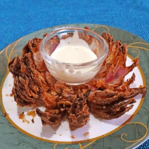 air fryer blooming onions featured